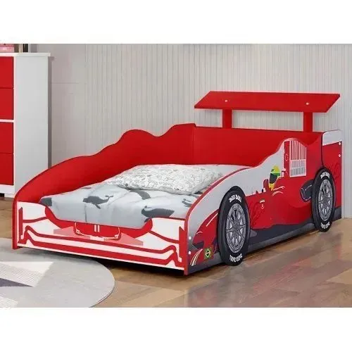 Cama solteiro carro fórmula 1