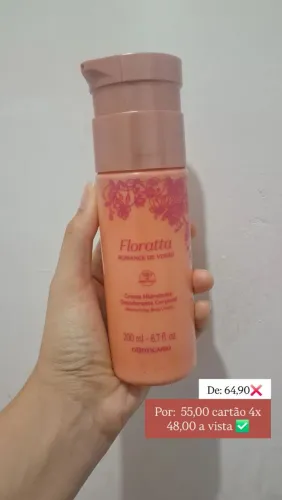 Hidratante Floratta romance de verão oboticario 