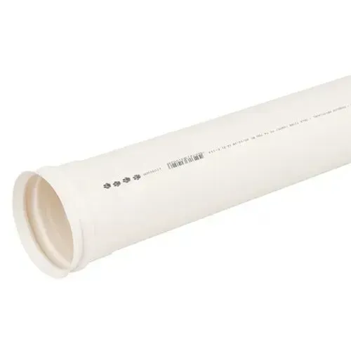 Tubo de drenagem de PVC de 102 cm, novo
