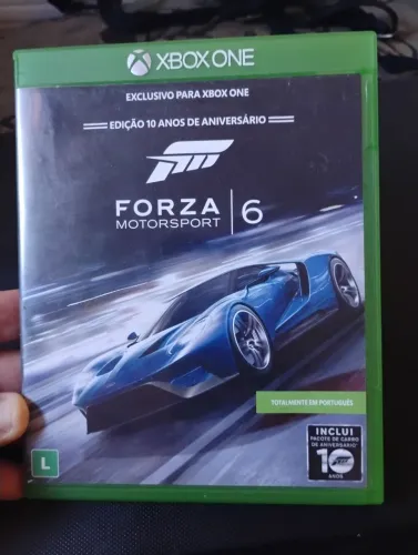 Jogo Xbox Forza Motorsport 6 (com pacote de carros de aniversário ainda para resgatar)