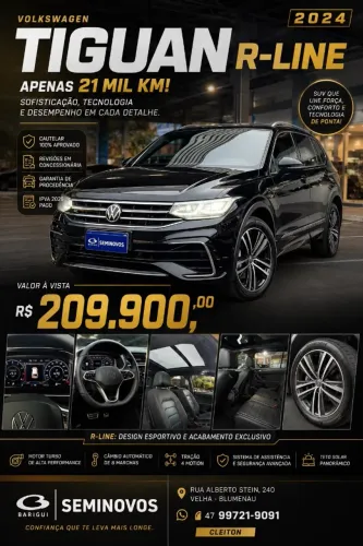 Volkswagen Tiguan Allspac R-line 300 TSI 2.0 2024