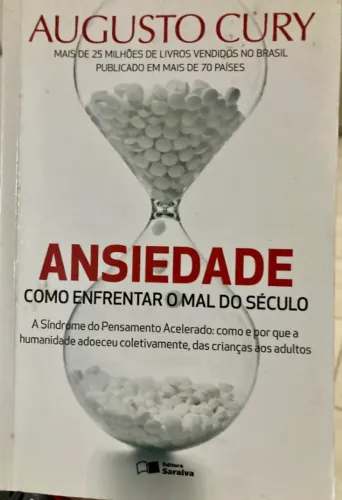 Livro Ansiedade de Augusto Cury