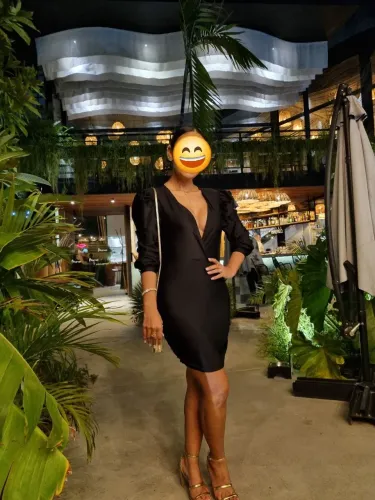 Vestido em malha preto