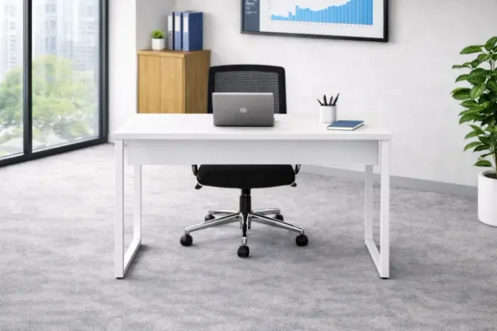 Mesa Reta de Escritório - 0,75x0,80x0,60cm (BRANCA) ENTREGAS EM ATÉ 24h!!