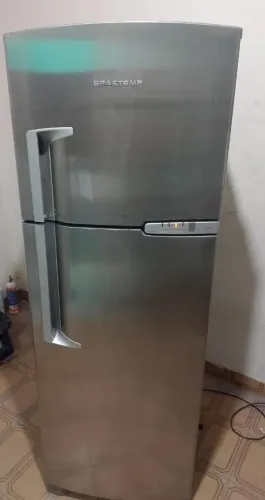 Geladeira Brastemp Clean inox 380 litros