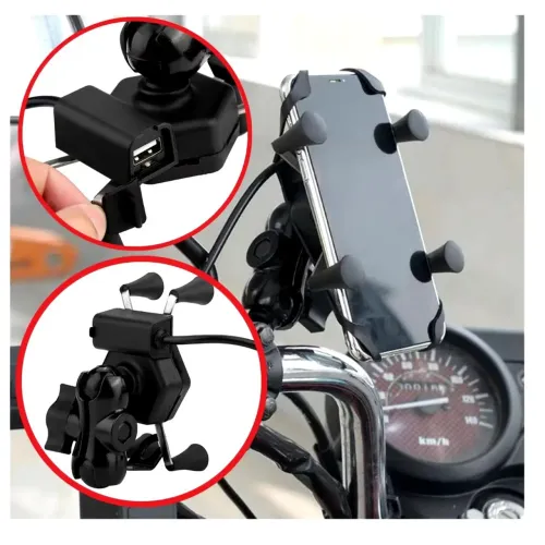 Suporte celular garra para moto
