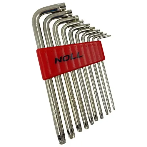 Jogo Chave Torx Longa T9 a T50 c/ 10 Peças - NOLL