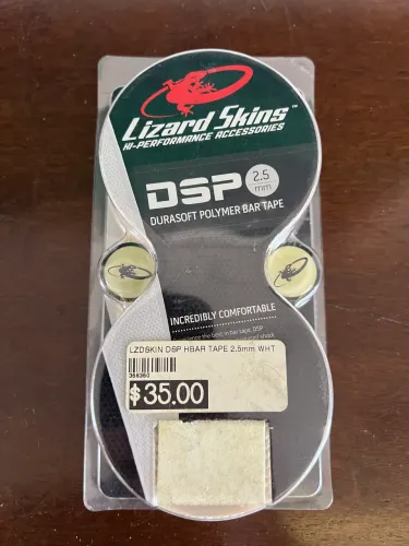 Fita de Guidão Lizard Skins DSP (Durasoft Polymer) 2.5mm na cor branca