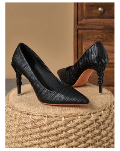 SCARPIN FEMININO PRETO SALTO 09CM