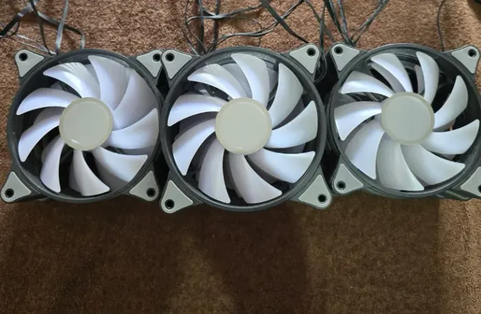 Kit 10 fans aigo ar12pro 120mm preta