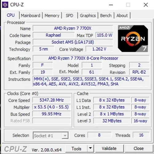 Ryzen 7 7700x