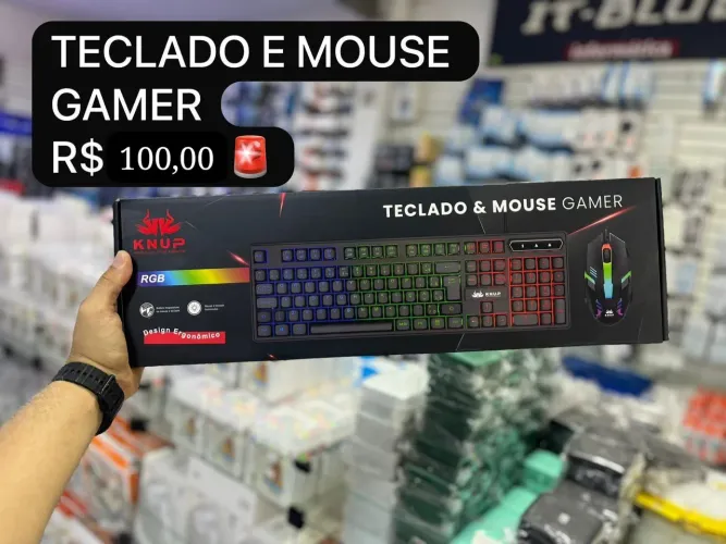 Teclado e Mouse Gamer RGB - KNUP - entrega em slz e região 