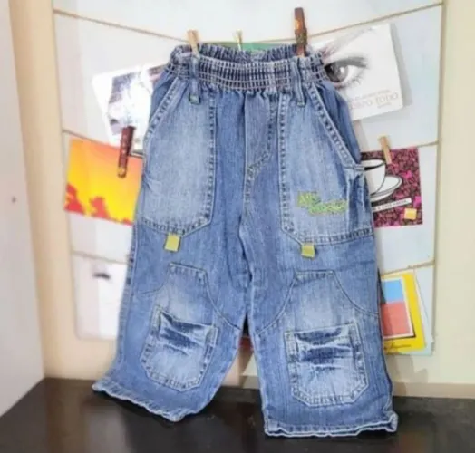 Lote roupas infantis masculina tam 2 calça jeans, blusa e camiseta 