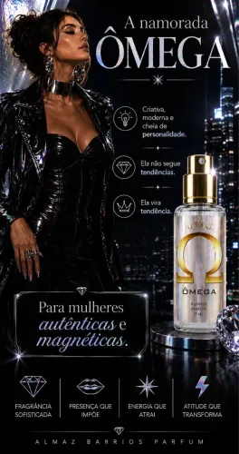 Perfume Ômega Feminino 15ml Da Almaz Alta Fixação Marcante