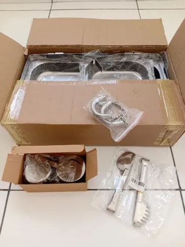 Vendo Réchaud retangular inox 2 cubas 12 litros banho Maria com 2 pegadores inox