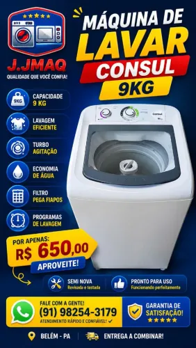 Máquina De Lavar Consul 9KG