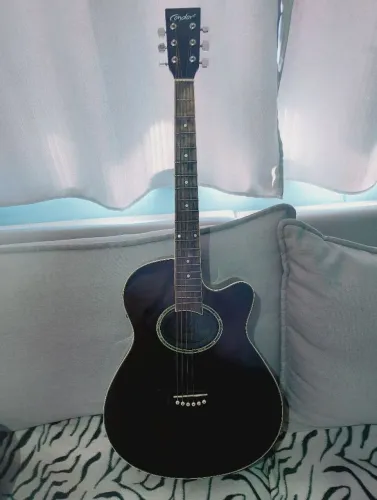 Violão Condor S 10 BK elétrico cordas de aço