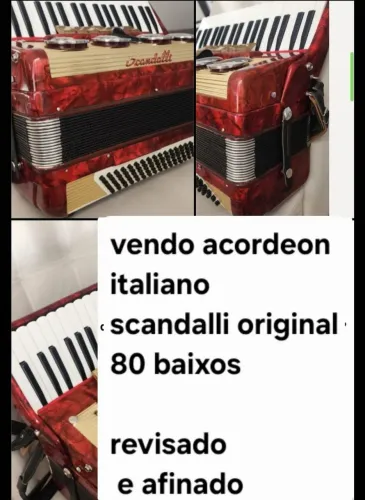 Acordeon italiano Scandalli original