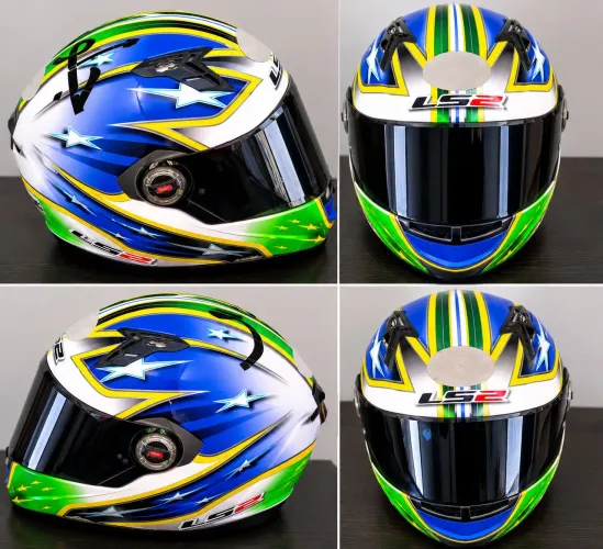 Capacete LS2 Classic FF358 Patriot II