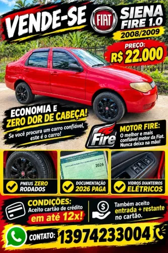 Fiat Siena 1.0/ EX 1.0 MPI Fire/ Fire Flex 8V 2009