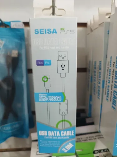 Cabos para controle de PS5 e PS4