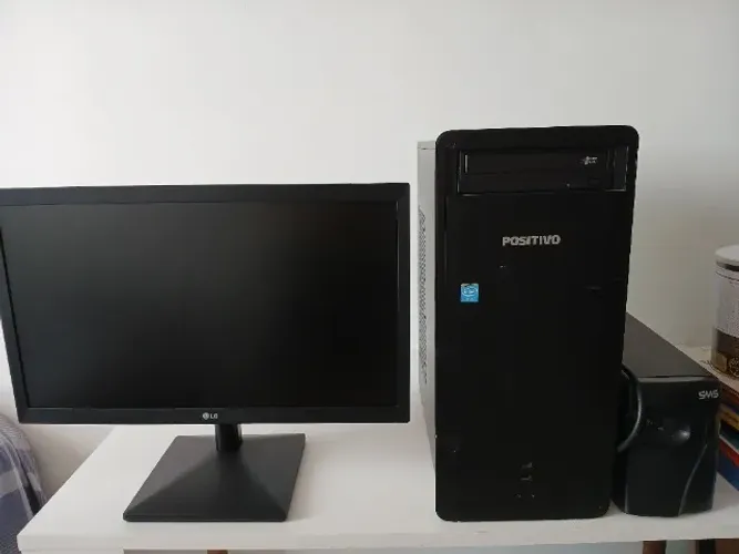 Monitor LG 19", Computador, Estabilizador