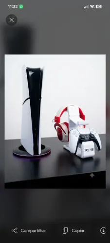 Ps5 slim,fone havit 7.1, suporte para controle e fone ,suporte para ps5 com RGB