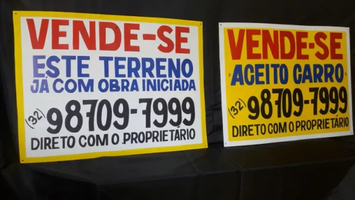 Placa VENDE-SE para casas, lotes...