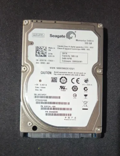 HD Seagate 500GB SATA 2.5" para Notebook(Usado)