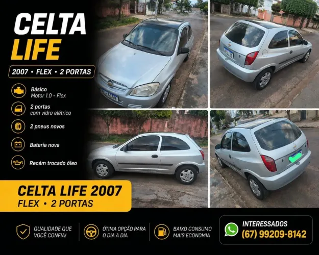Chevrolet Celta Life/ LS 1.0 MPFI 8V Flexpower 3P 2007