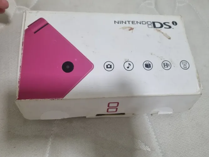 Nintendo DSi Rosa (Pink) Completo na Caixa Original + Manuais + Jogos