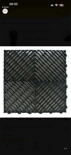 PISO AUTOMOTIVO de encaixe preto