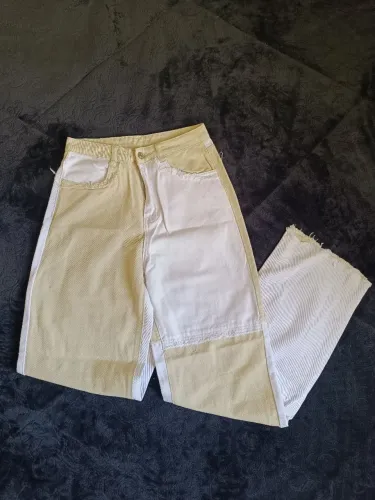 Calça jeans larga T:36