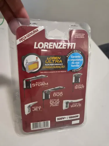 Resistência Chuveiro Lorenzetti Novo/Lacrado