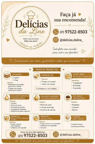 Salgadinhos Delícias da Line