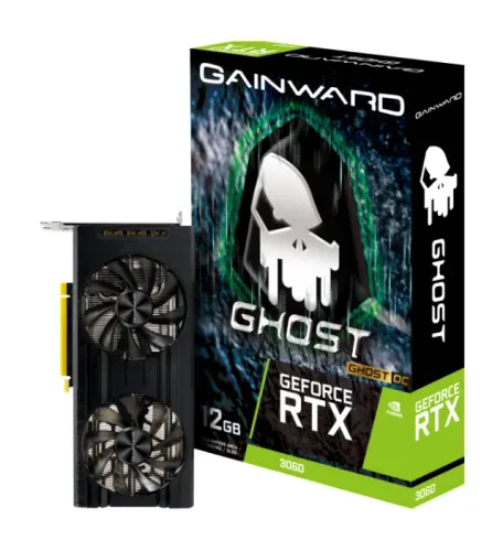 Placa de Vídeo Gainward Ghost OC GeForce RTX 3060 12GB GDDR6 - Usada (Com Caixa)