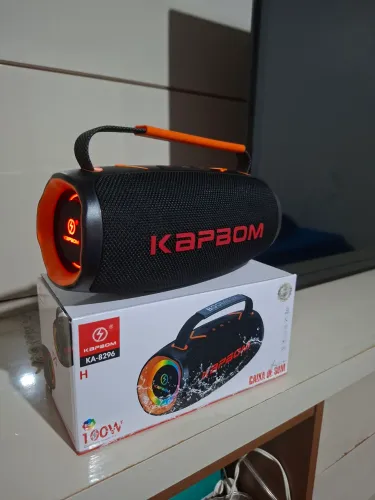Caixa de som Bluetooth kapbom 100w de potência com som bem alto
