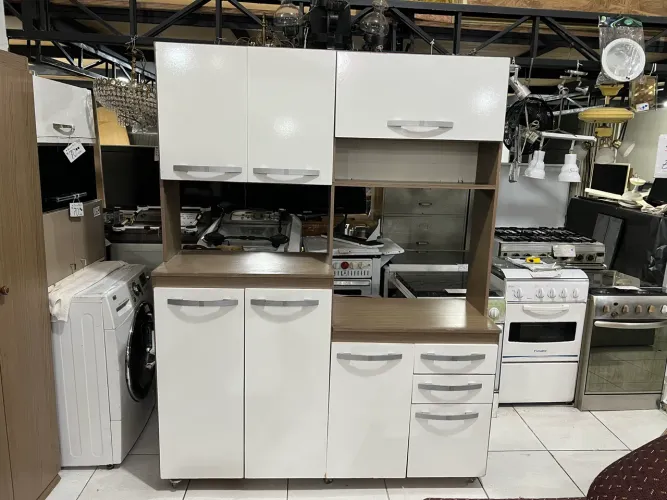 Armário de Cozinha 7 Portas 2 Gavetas