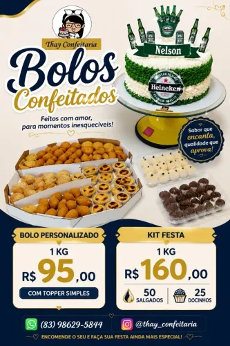 Bolo e tortas personalizados