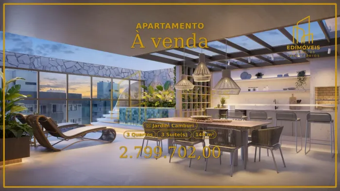 Viva o Luxo em Jardim Camburi: Cobertura Linear com 3 Suítes