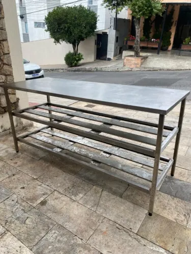 Bancada de Aço Inox Industrial