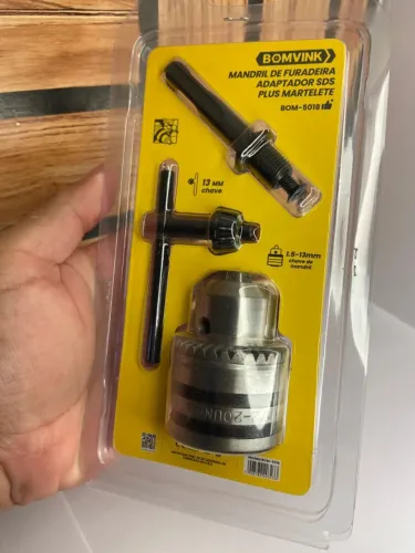 Mandril de Furadeira Adaptador SDS Plus Martelete - BOM-5018 BomVink an3