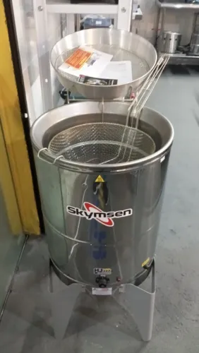 NZ. Fritadeira elétrica industrial redonda 24 litros 8.000w SKYMSEN