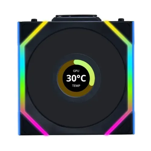 Kit Lian Li UNI FAN SL Wireless 120mm - 5 ARGB + 1 LCD (Completo)<br>Valor: R$ 1.500