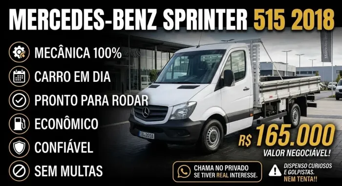 Mercedes-Benz Sprinter 515 Van 2.2 Diesel 2018