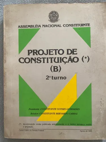 PUBLICAÇÃO ORIGINAL DO PROJETO DE CONSTITUIÇÃO!
