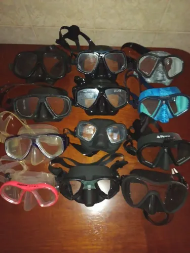 Máscara  de mergulho, snorkel, pesca sub, equipamento de mergulho 