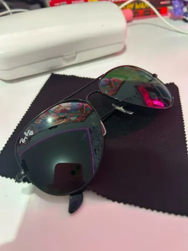 Óculos De Sol Ray-ban Aviator Classic Total Black Original RB3025