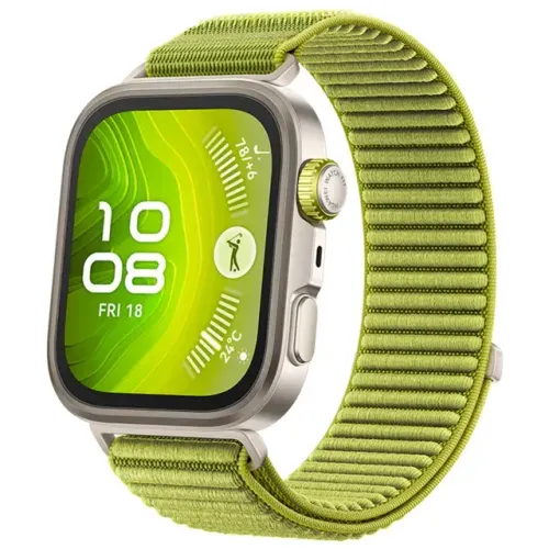 Smartwatch HUAWEI Watch Fit 4 Pro, GPS, NFC, Vidro de Safira e Titânio, Verde