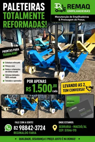 Paleteiras reformadas 2 tn